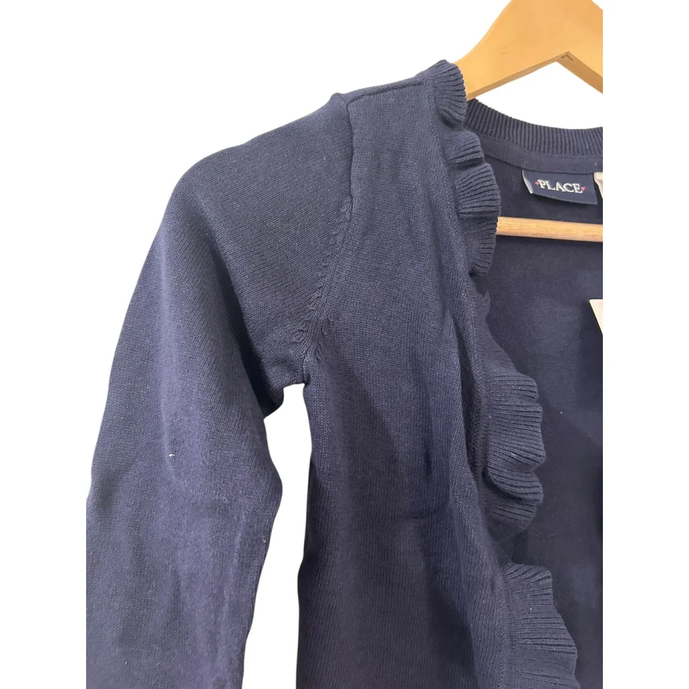 The Children's Place Girls Navy Blue Cardigan Size 5-6